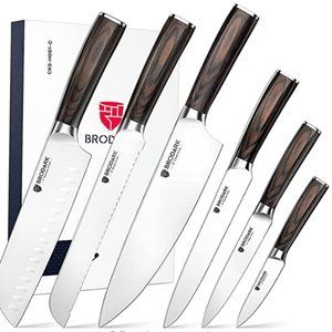 BRODARK - 6 pc PROFESSIONAL CHEF KNIVE SET